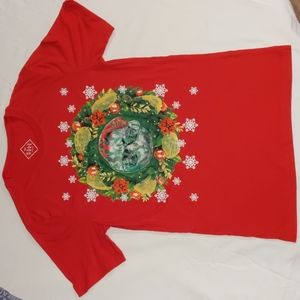 Ugly Cat Christmas short sleeve T-Shirt Size Sm Brand Name: Well Worn